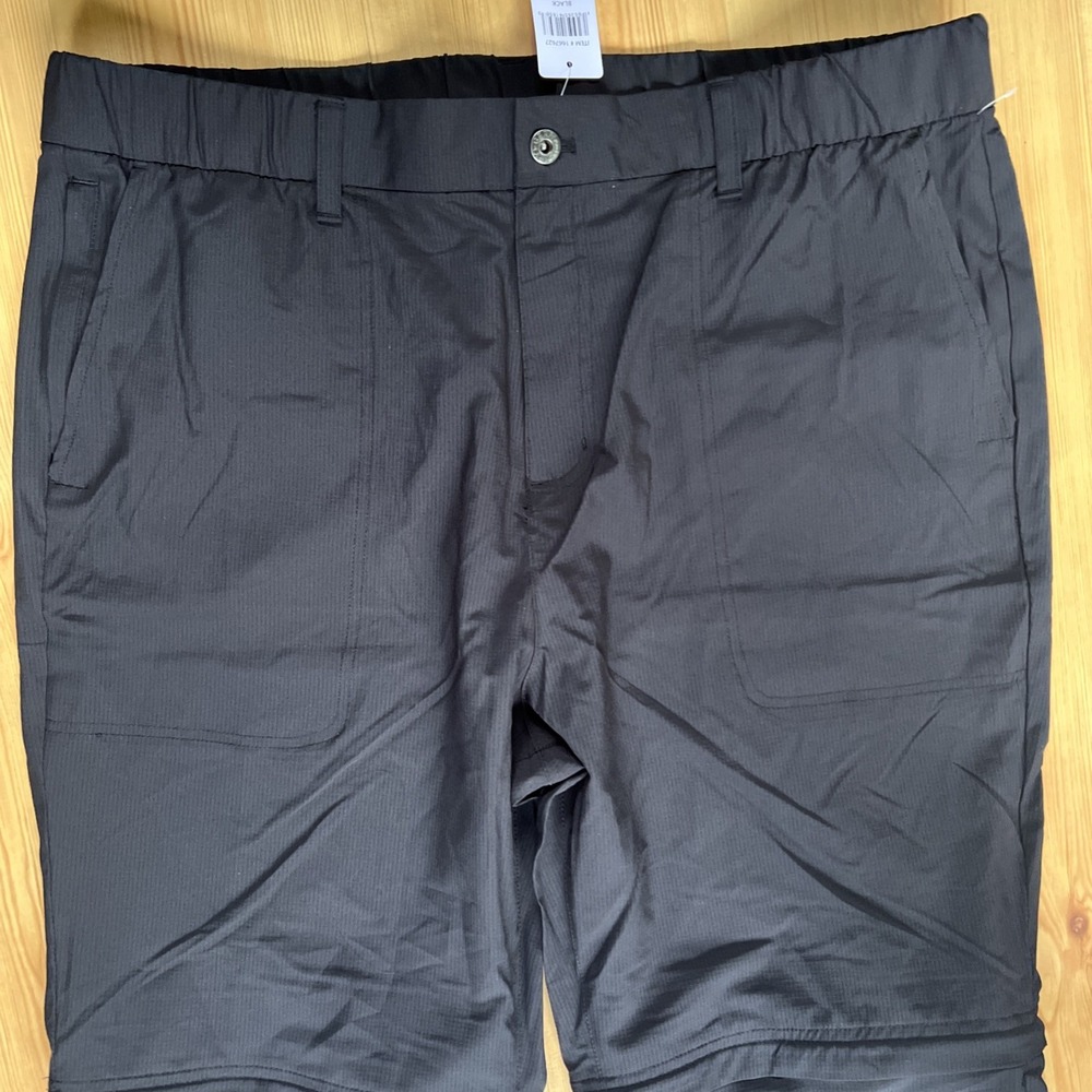 GERRY Convertible Relaxed Fit Pants Black Size 38 W 32 L NWT Mens‎ - Picture 2 of 10